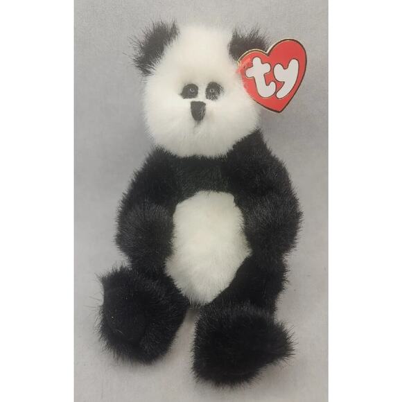 1993 Ty Beanie Baby Attic Treasure "Checkers" Retired Bear BB26 - Picture 1 of 4